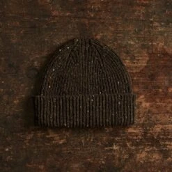 Beanie - Donegal Merino Wool - Burnt Umber