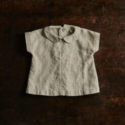 Alder Baby Tunic Top - Linen - Natural