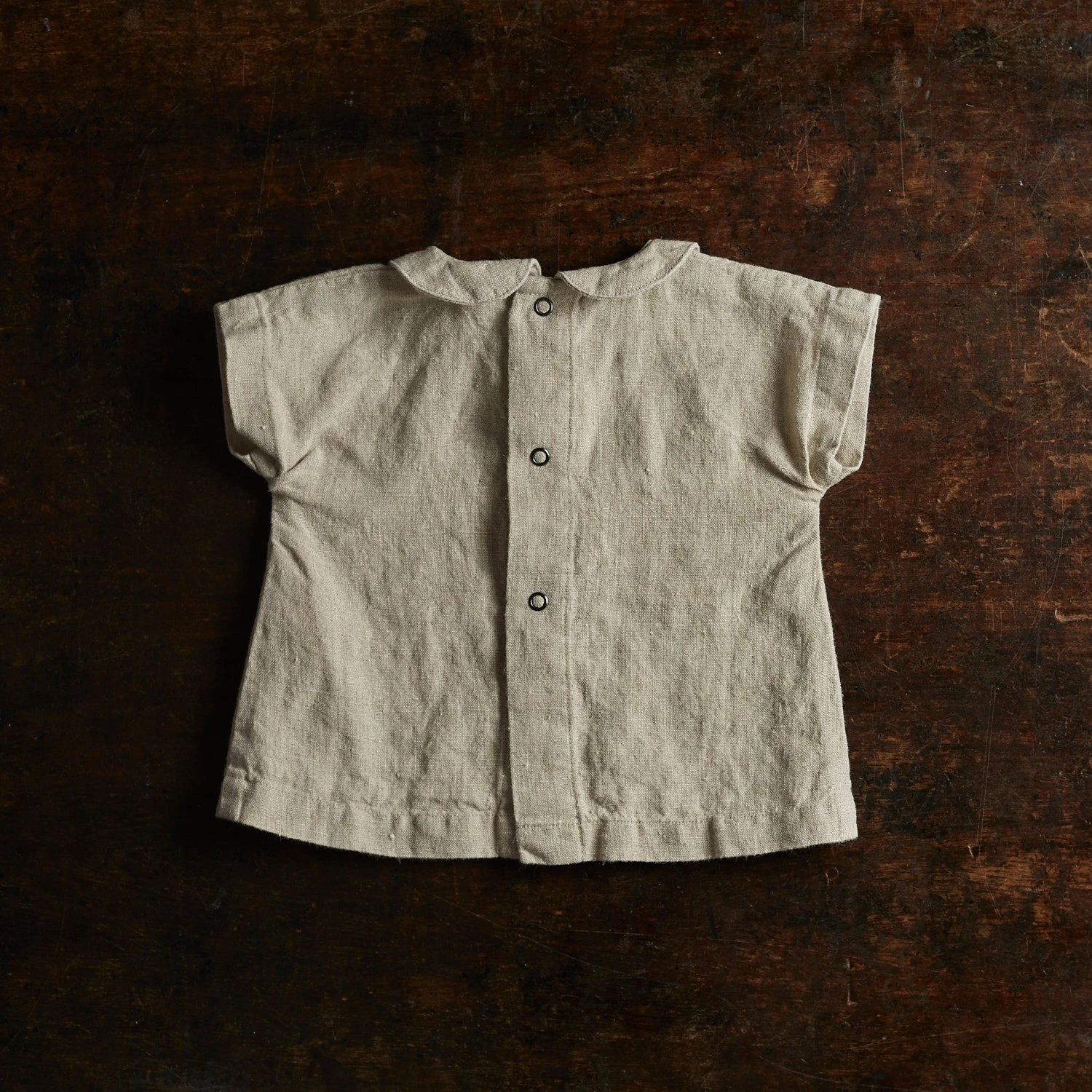 Alder Baby Tunic Top - Linen - Natural 8 Alder Baby Tunic Top - Linen - Natural - Image 6