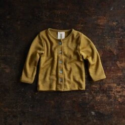 Dove Baby Cardigan - Merino Wool & Silk - Pistachio
