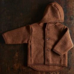 Baby & Kids Jacket - Boiled Merino Wool - Auburn -Mama Owl MAMAOWL SISKIN Baby KidsJacket BoiledMerinoWool Auburn 005