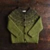 Fauna Cardigan - Lambswool - Juniper -Mama Owl MAMAOWL SISKIN FAUNA CARDIGAN JUNIPER 021
