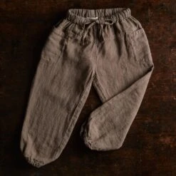 Linden Trousers - Linen - Timber