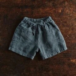Rowan Shorts - Linen - Storm