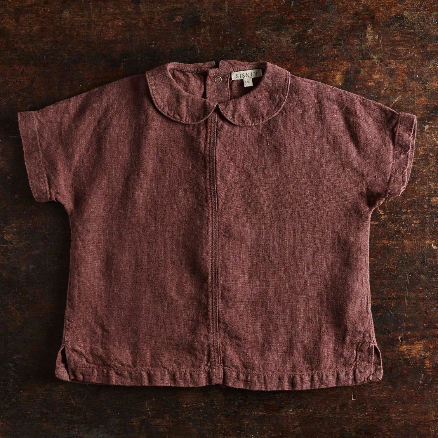 Willow Blouse - Linen - Damson 4 Willow Blouse - Linen - Damson - Image 2