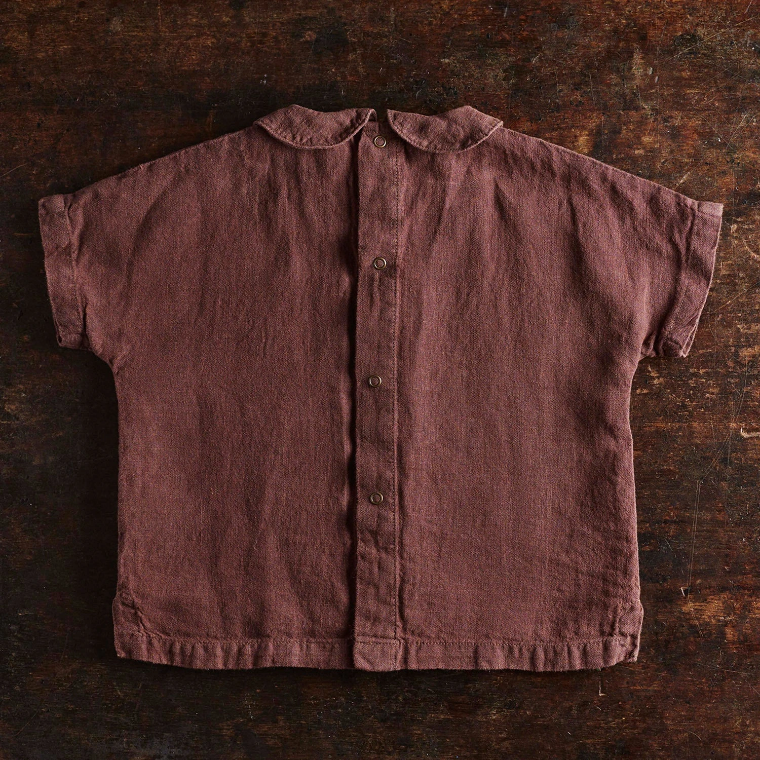 Willow Blouse - Linen - Damson 7 Willow Blouse - Linen - Damson - Image 5