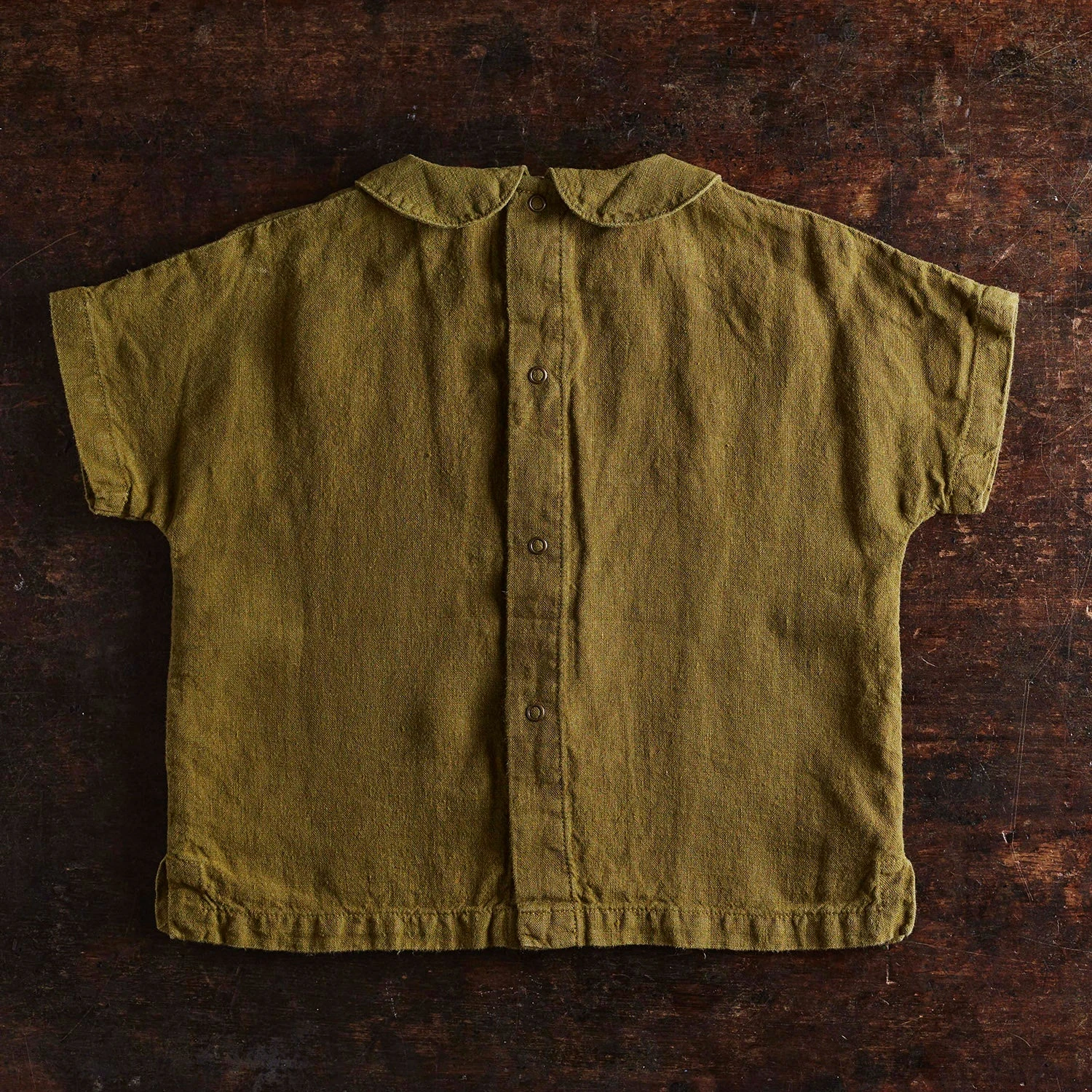 Willow Blouse - Linen - Olive 6 Willow Blouse - Linen - Olive - Image 4