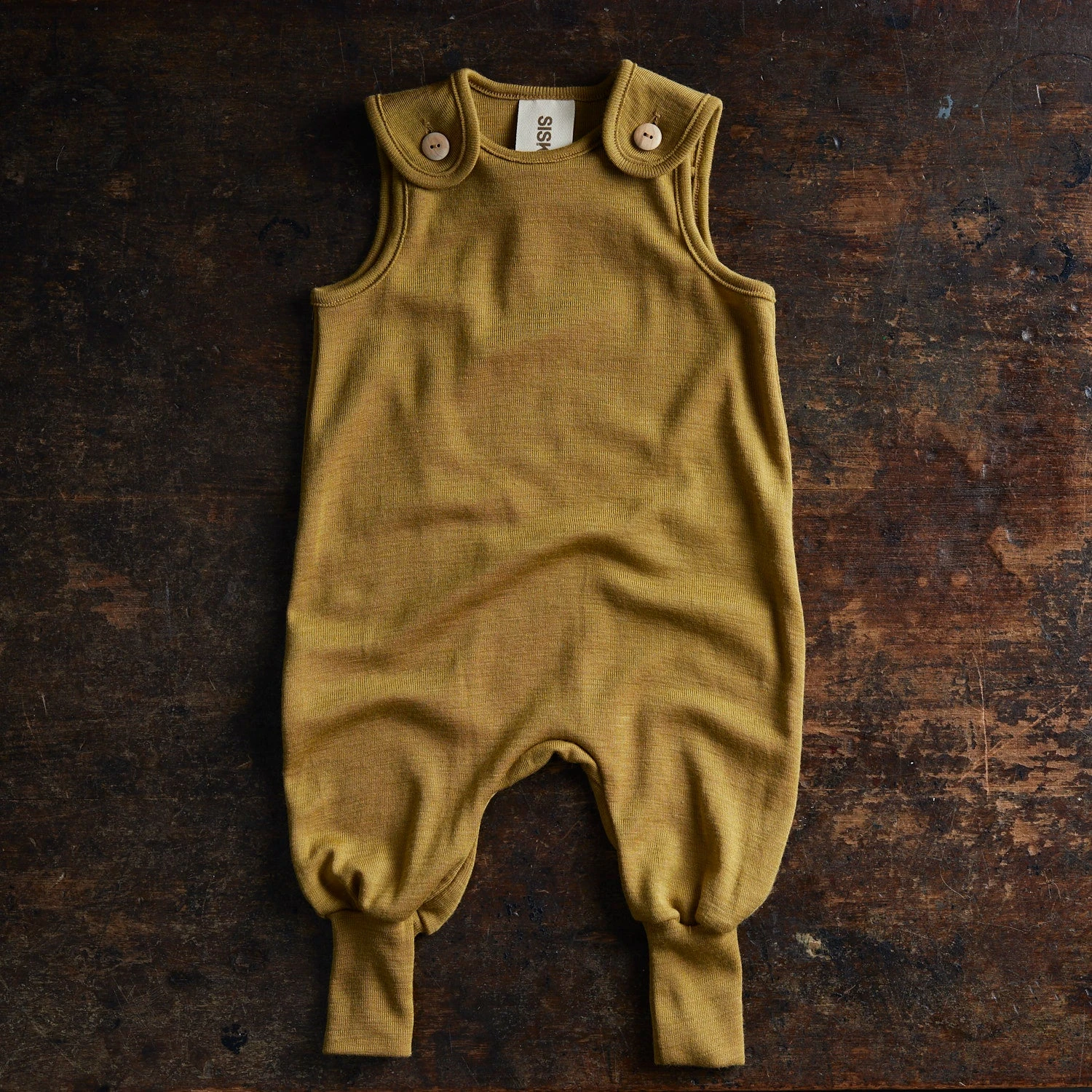 Ruff Baby Romper - Merino Wool & Silk - Pistachio 4 Ruff Baby Romper - Merino Wool & Silk - Pistachio - Image 2