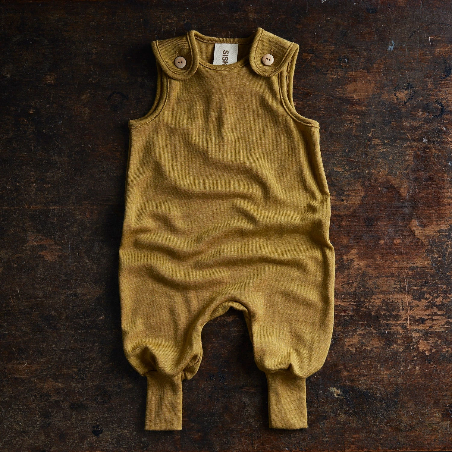 Ruff Baby Romper - Merino Wool & Silk - Pistachio 6 Ruff Baby Romper - Merino Wool & Silk - Pistachio - Image 4