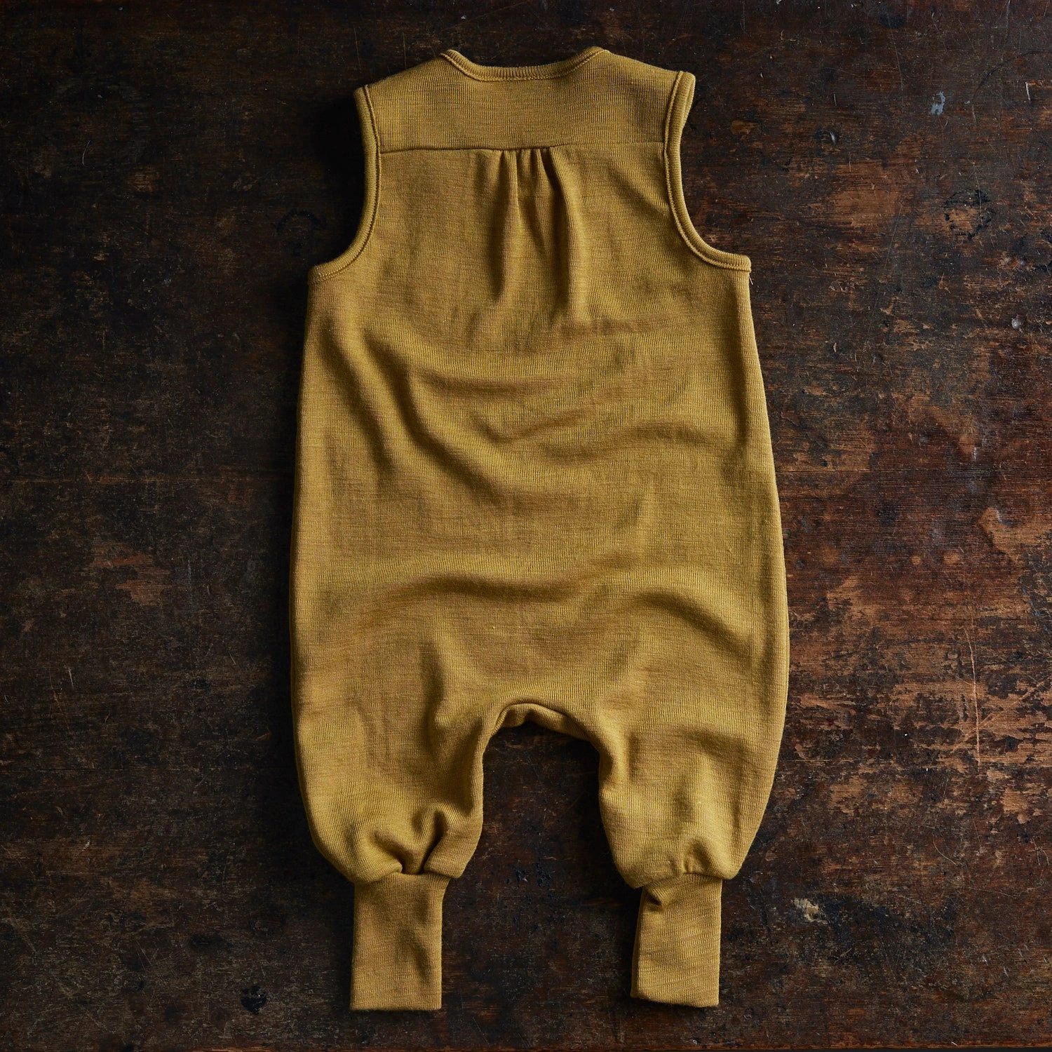 Ruff Baby Romper - Merino Wool & Silk - Pistachio 5 Ruff Baby Romper - Merino Wool & Silk - Pistachio - Image 3