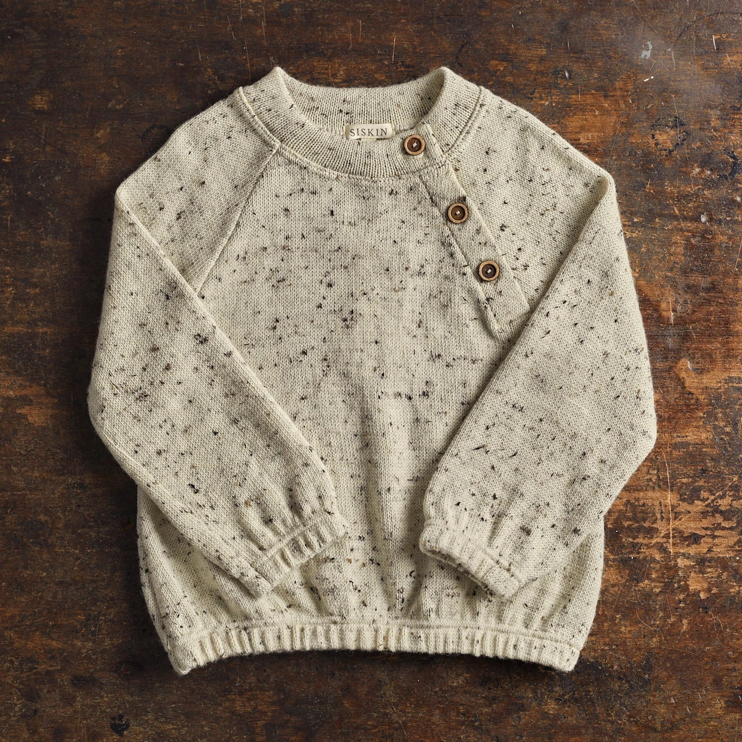 Crake Baby & Kids Sweater - Merino Wool Speckle - Quail 12 Crake Baby & Kids Sweater - Merino Wool Speckle - Quail - Image 10