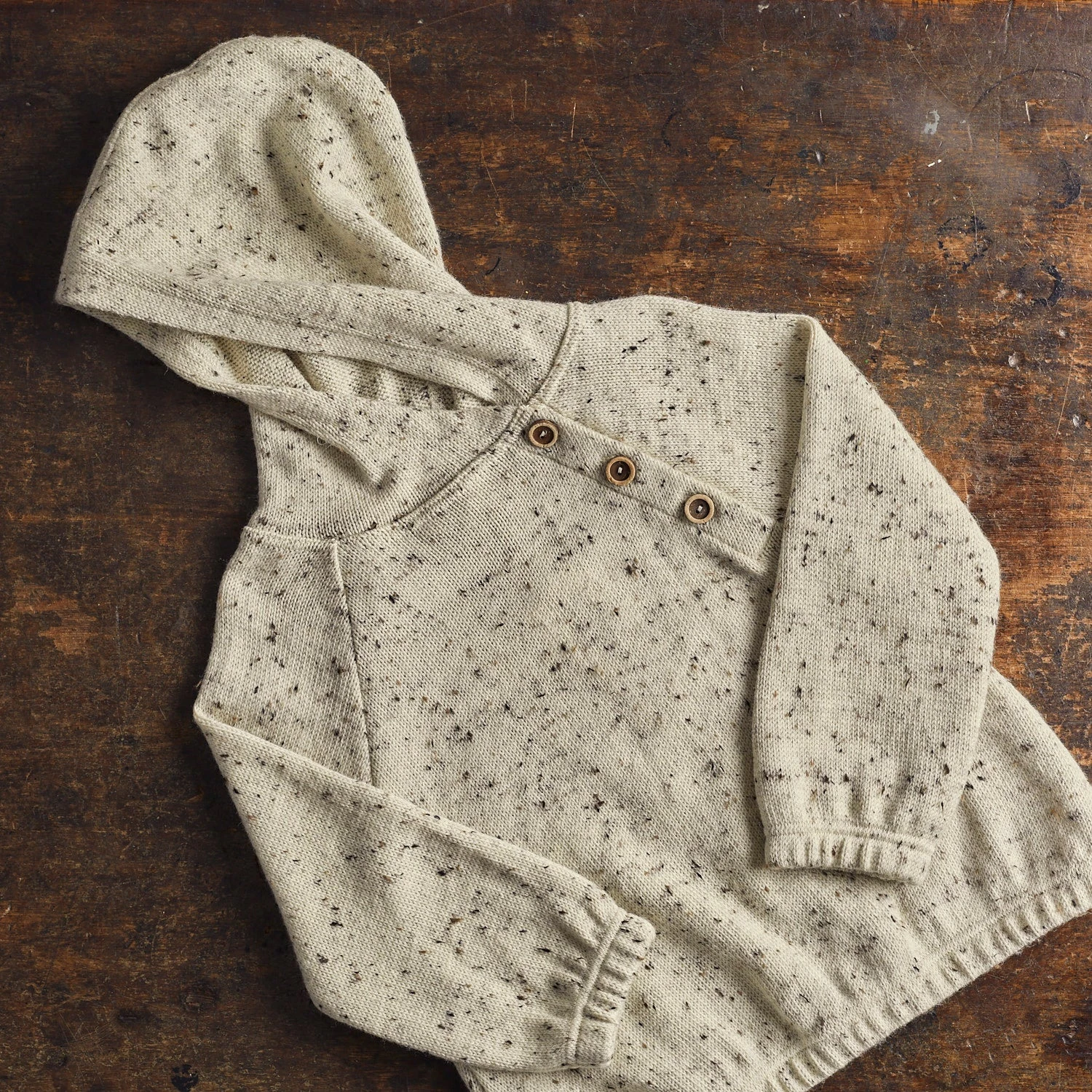 Plover Hoodie - Merino Wool Speckle - Quail 7 Plover Hoodie - Merino Wool Speckle - Quail - Image 5