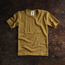 Smew Top - Merino Wool & Silk - Pistachio -Mama Owl MAMAOWL SISKIN SHORT SLEEVED TOP PISTACHIO 402