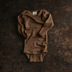 Swallow Baby Body - Merino Wool & Silk - Almond