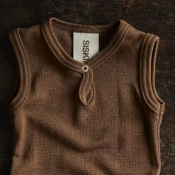 Tern Baby Body - Merino Wool & Silk - Almond -Mama Owl MAMAOWL SISKIN TERN BODY ALMOND 171