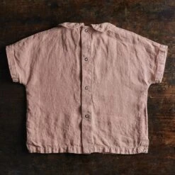 Willow Blouse - Linen - Peony -Mama Owl MAMAOWL SISKIN WILLOW BLOUSE PEONY 004