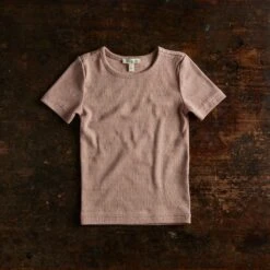 Smew Top - Cotton Pointelle - Peony -Mama Owl MAMAOWL Siskin Peony Kids Smew Top 036