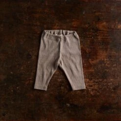 Finch Baby Leggings - Cotton Pointelle - Timber