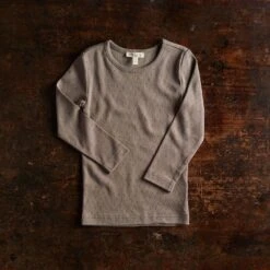 Lark Top - Cotton Pointelle - Timber
