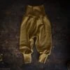 Batis Baby Pants - Merino Wool & Silk - Deep Ochre -Mama Owl MamaOwl Engel ochre 7166 web