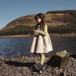 Aspen Baby & Kids Dress - Linen - Natural -Mama Owl MamaOwl SISKIN Aspen Natural 4