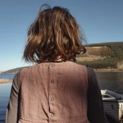 Aspen Baby & Kids Dress - Linen - Peony -Mama Owl MamaOwl SISKIN Aspen Peony 10