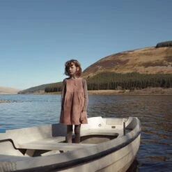 Aspen Baby & Kids Dress - Linen - Peony -Mama Owl MamaOwl SISKIN Aspen Peony 6