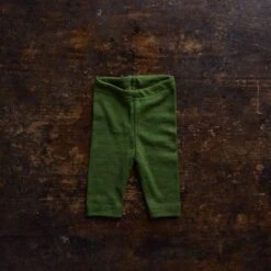 Finch Baby Leggings - Merino Wool & Silk - Forest