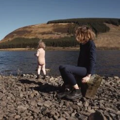 Finch Leggings - Cotton Pointelle - Midnight -Mama Owl MamaOwl SISKIN Finch Midnight 2 1