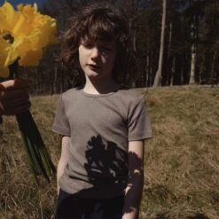 Smew Top - Cotton Pointelle - Timber