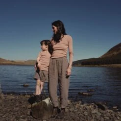 Smew Top - Cotton Pointelle - Peony -Mama Owl MamaOwl SISKIN Linen Cotton Group Peony 3