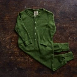 Serin Baby & Kids Pyjamas - Merino Wool & Silk - Forest