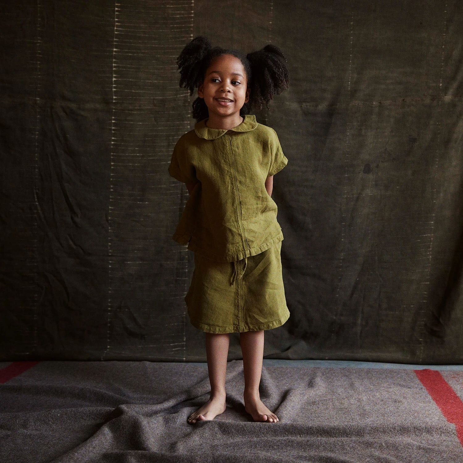 Juniper Skirt - Linen - Olive 7 Juniper Skirt - Linen - Olive - Image 5