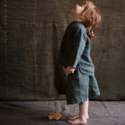 Juniper Skirt - Linen - Storm 12 Juniper Skirt - Linen - Storm -Mama Owl Mamaowl SISKIN Spring JuniperSkirt Linen Storm 244463