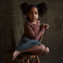 Mama Owl -Mama Owl Mamaowl SISKIN Spring JuniperSkirt Linen Storm WrenTop CottonPointelle Damson 244770