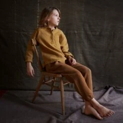 Larch Shirt - Linen - Cumin -Mama Owl Mamaowl SISKIN Spring LindenTrousers Linen Hazelnut 244665 0e025e9a 4f90 4586 a472 810d13bd9d8f