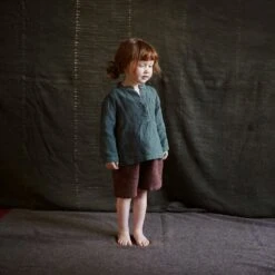 Rowan Shorts - Linen - Damson 35 Rowan Shorts - Linen - Damson -Mama Owl Mamaowl SISKIN Spring RowanShorts Linen Damson Larchshirt Linen Storm 244395