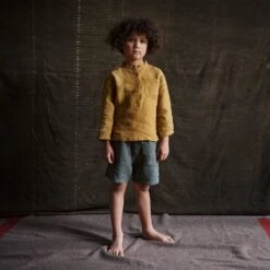 Larch Shirt - Linen - Cumin -Mama Owl Mamaowl SISKIN Spring RowanShorts Linen Storm Larchshirt Linen Cumin 245578