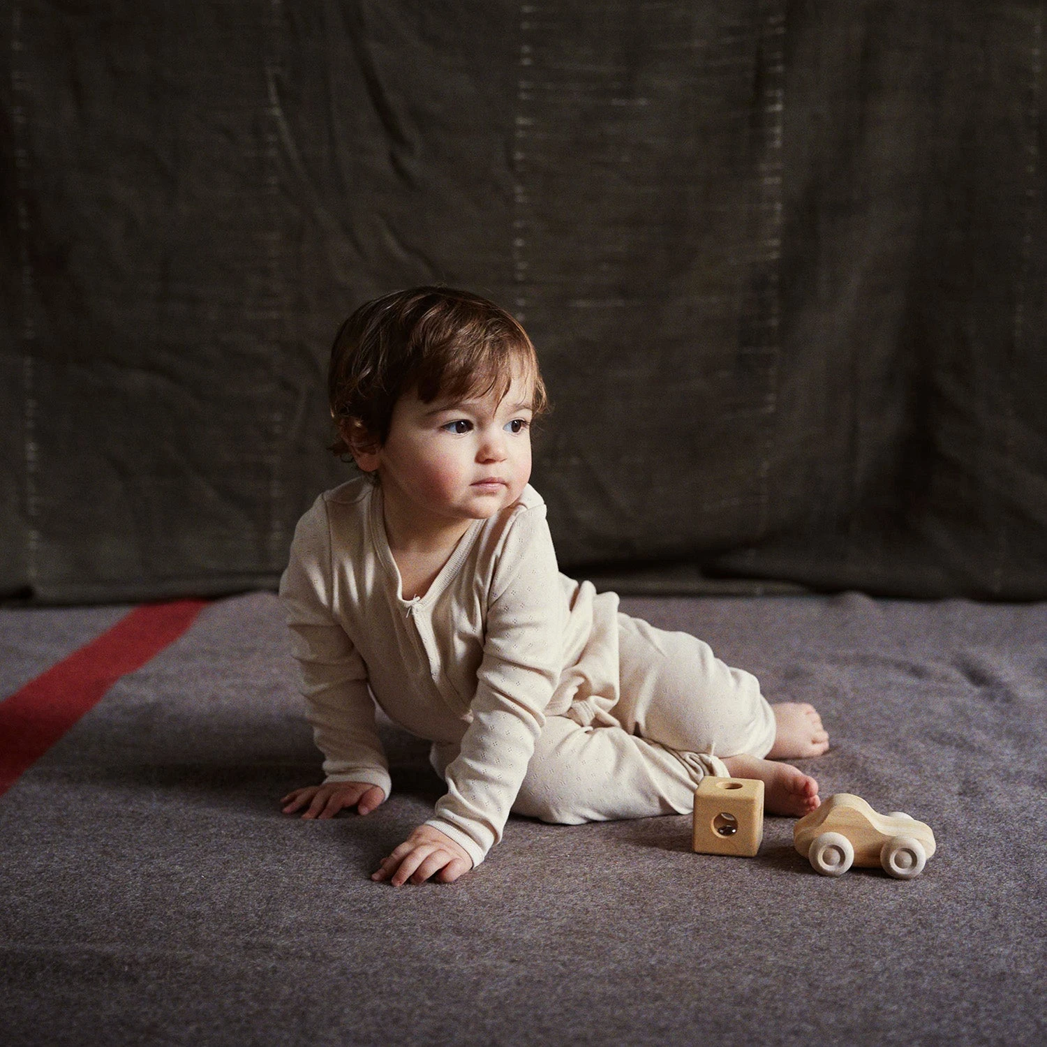 Stork Baby Pyjamas - Cotton Pointelle - Shell 5 Stork Baby Pyjamas - Cotton Pointelle - Shell - Image 3