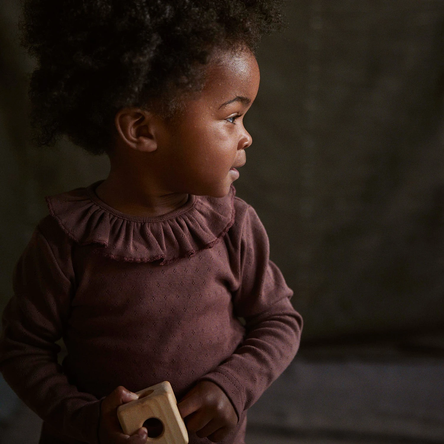 Wren Top - Cotton Pointelle - Damson 6 Wren Top - Cotton Pointelle - Damson - Image 4