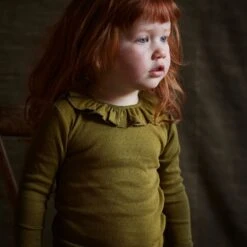 Wren Top - Cotton Pointelle - Olive -Mama Owl Mamaowl SISKIN Spring WrenTop CottonPointelle Olive 244568