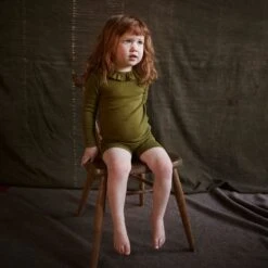 Wren Top - Cotton Pointelle - Olive -Mama Owl Mamaowl SISKIN Spring WrenTop CottonPointelle Olive IdunaShorts CottonPointelle Olive 244574