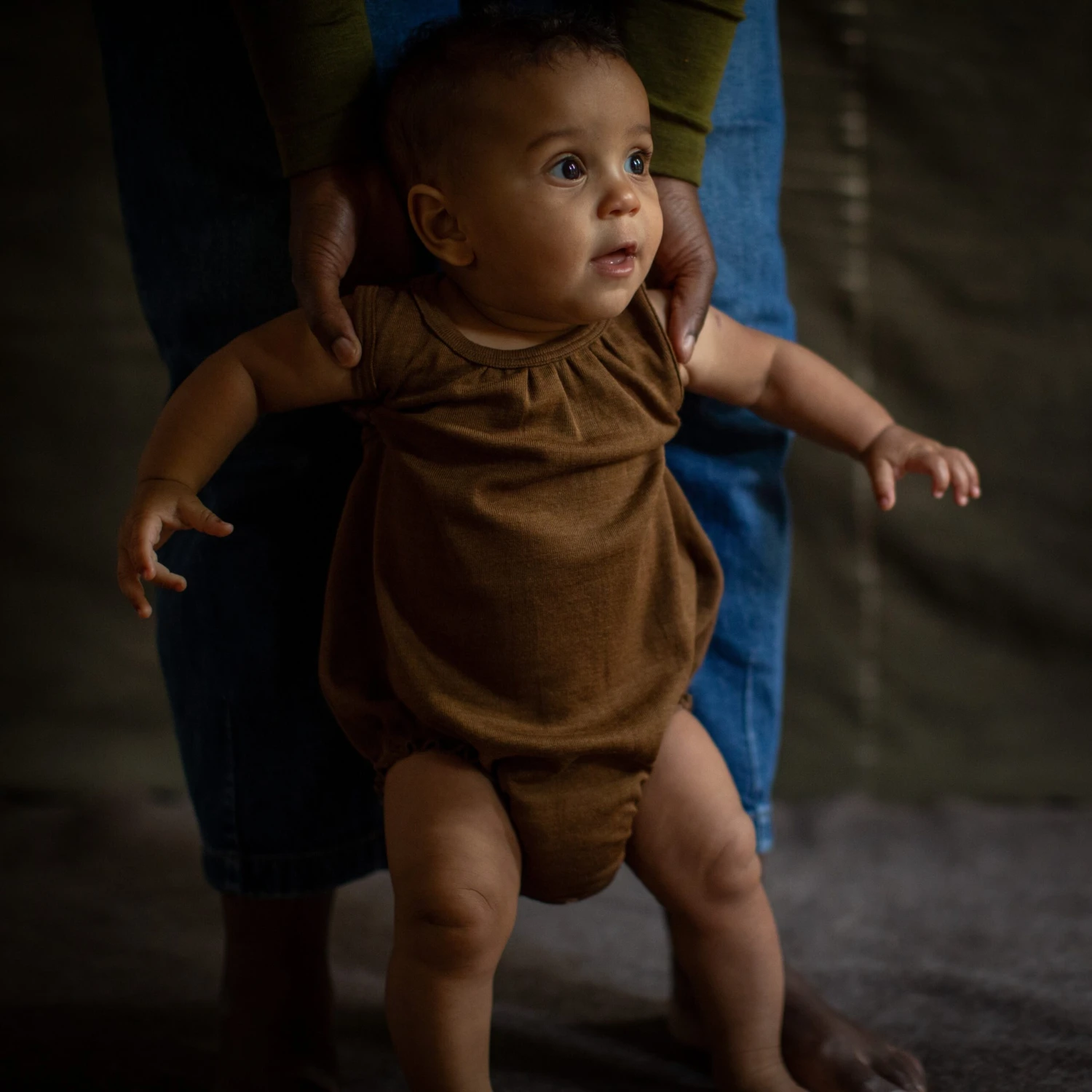 Keet Baby Romper - Merino Wool & Silk - Almond 5 Keet Baby Romper - Merino Wool & Silk - Almond - Image 3