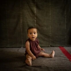 Keet Baby Romper - Merino Wool & Silk - Fig -Mama Owl Mamaowl siskin KeetBabyRomper MerinoWool Silk Fig fig 0746