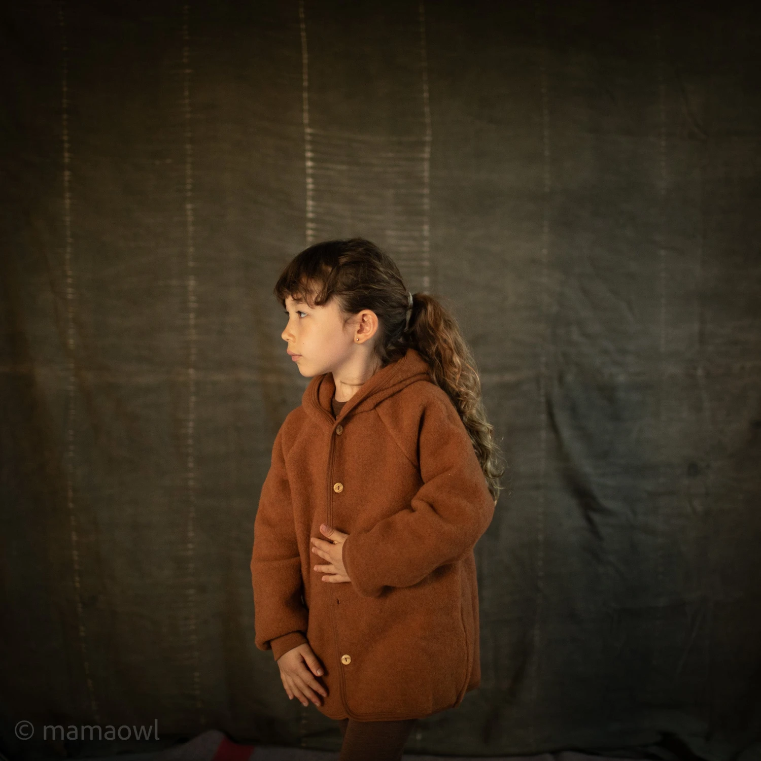 Tinker Baby & Kids Jacket - Merino Wool Fleece - Deep Rust 3 Tinker Baby & Kids Jacket - Merino Wool Fleece - Deep Rust