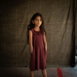 Wren Dress - Merino Wool & Silk - Fig -Mama Owl Mamaowl siskin WrenDress MerinoWool Silk Fig fig 0729