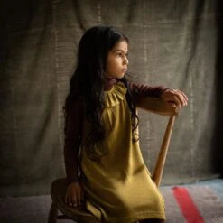 Wren Dress - Merino Wool & Silk - Pistachio -Mama Owl Mamaowl siskin WrenDress MerinoWool Silk Pistachio pistachio 9337