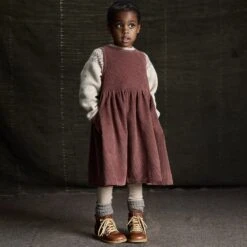 Aspen Dress - Cotton Corduroy - Cedar -Mama Owl Mamaowl siskin aspen dress cotton corduroy cedar Oct280080copy