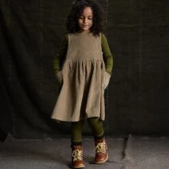 Aspen Dress - Cotton Corduroy - Mole -Mama Owl Mamaowl siskin aspen dress cotton corduroy mole Oct280644copy