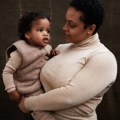 Eider Baby & Kids Vest - Merino Wool Fleece - Driftwood -Mama Owl Mamaowl siskin eider baby kids vest merino wool fleece deep driftwood auk womens top merino wool silk sandstorm 096553copy